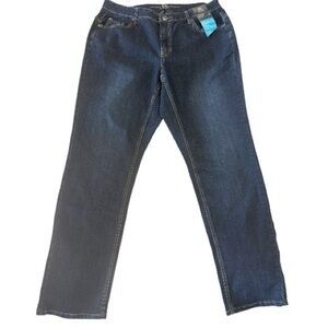 Love & Legend Straight Leg Dark Blue Jeans Sz 16